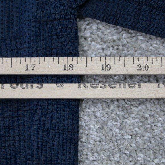 Under Armour Threadborne Sweatshirt Mens Small Blue 1/4 Zip Fitted L/S Pullover - Picture 7 of 8